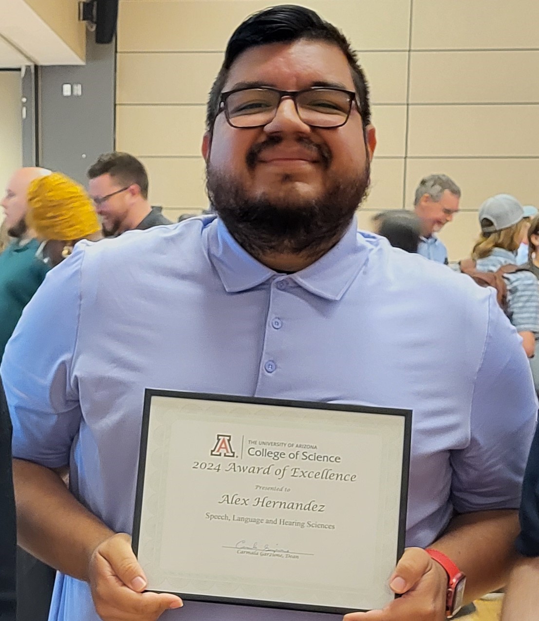 Congratulations Alex Hernandez! | Speech, Language, and Hearing Sciences