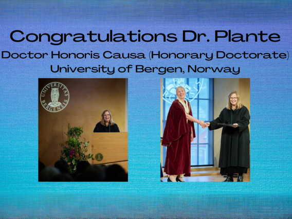 Congratulations Dr. Plante