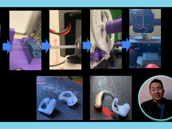 Images of process for making hearing aid ear molds