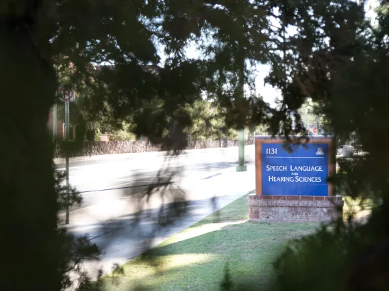 SLHS sign in front of building