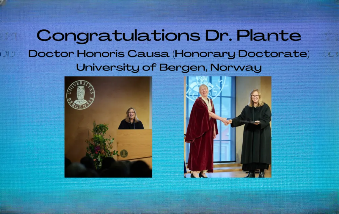 Congratulations Dr. Plante