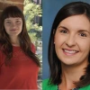 Image of two combined photos of two women smiling at the camera.